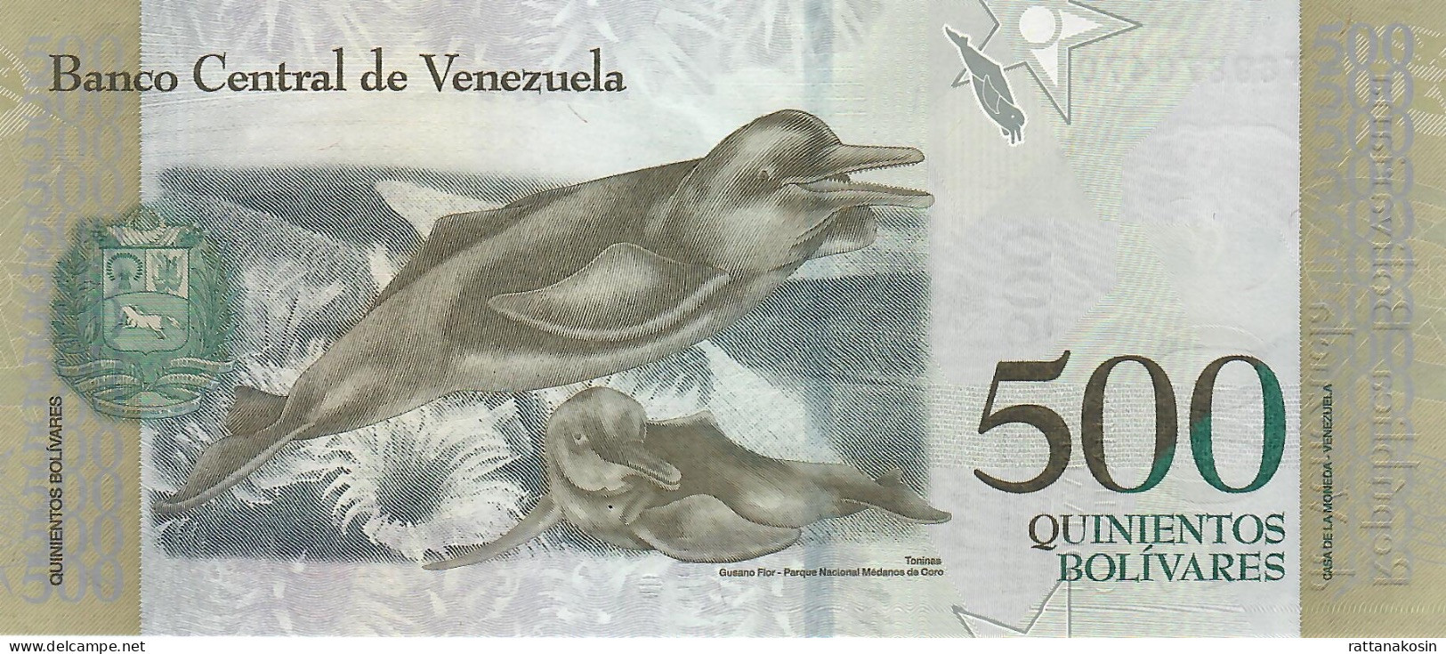 VENEZUELA P94b 500 BOLIVARES  23.3.2017   #T  UNC. - Venezuela