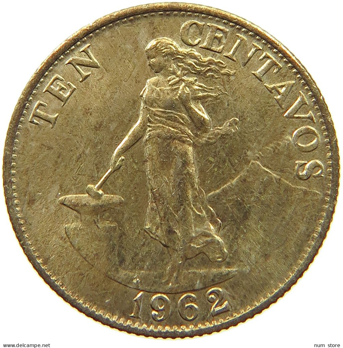 PHILIPPINES 10 CENTAVOS 1962  #a021 0369 - Philippines
