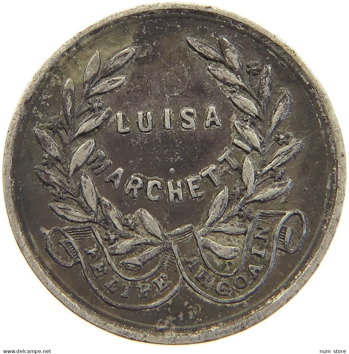 PERU MEDAL 1869 LUISA MARCHETTI #c050 0493 - Pérou