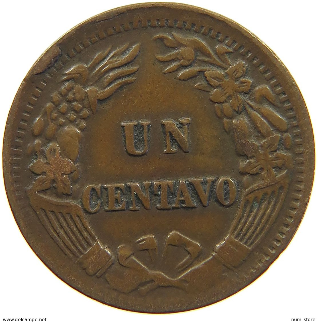 PERU CENTAVO 1876  #c016 0495 - Pérou