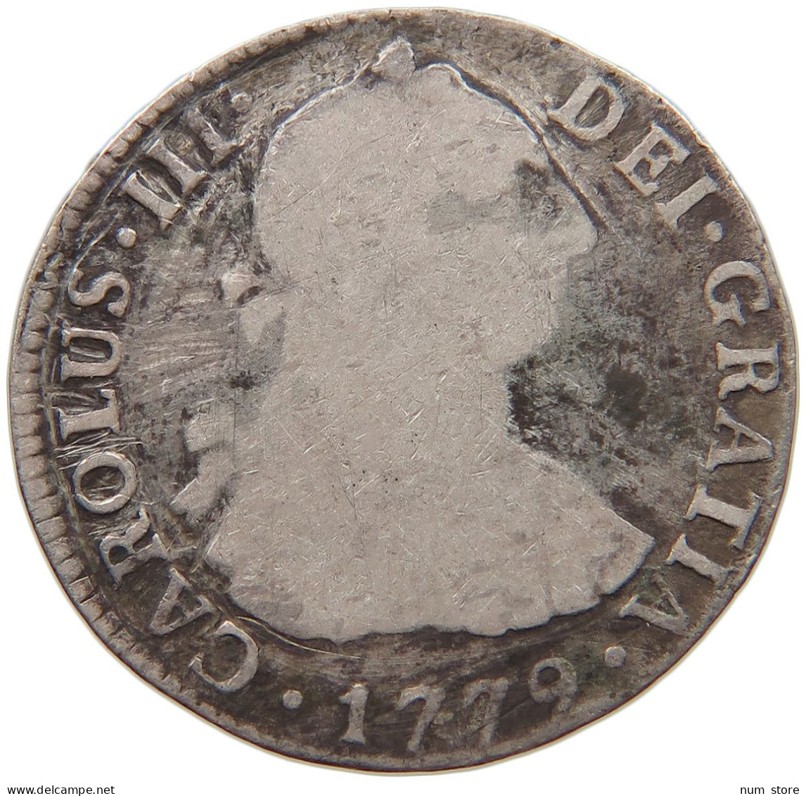 PERU 2 REALES 1779 MJ Carlos III. 1759-1788. #c037 0353 - Pérou