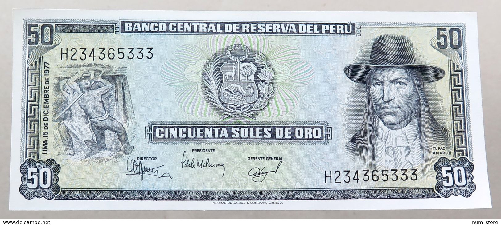 PERU 50 SOLES 1977  #alb049 0299 - Pérou