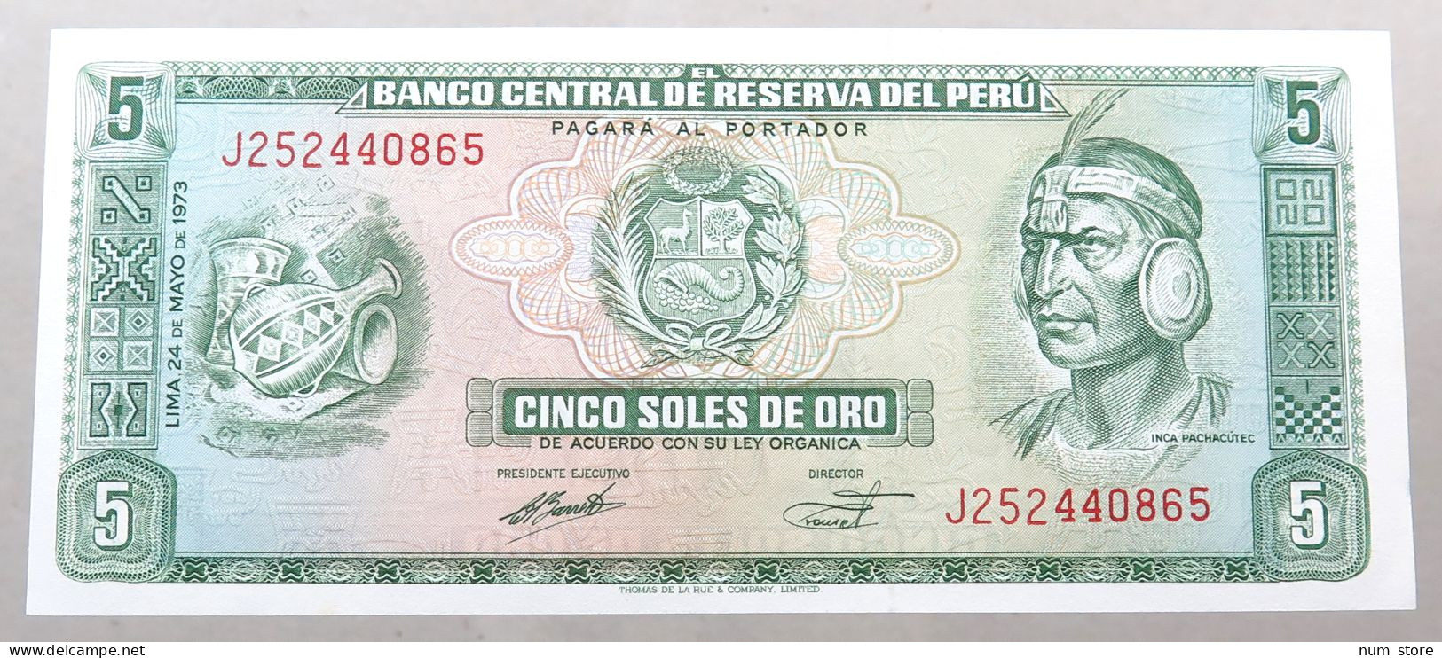 PERU 5 SOLES 1973  #alb049 0275 - Pérou