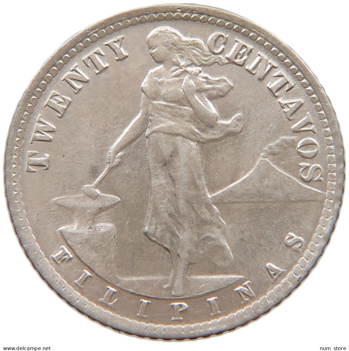 PHILIPPINES US 20 CENTAVOS 1941  #t136 0013 - Philippines