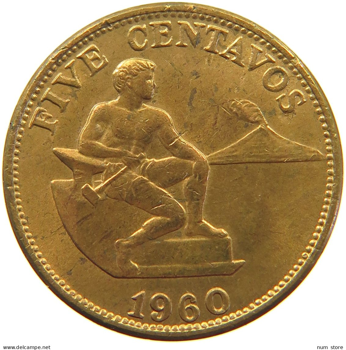 PHILIPPINES 5 CENTAVOS 1960  #t136 0117 - Philippines