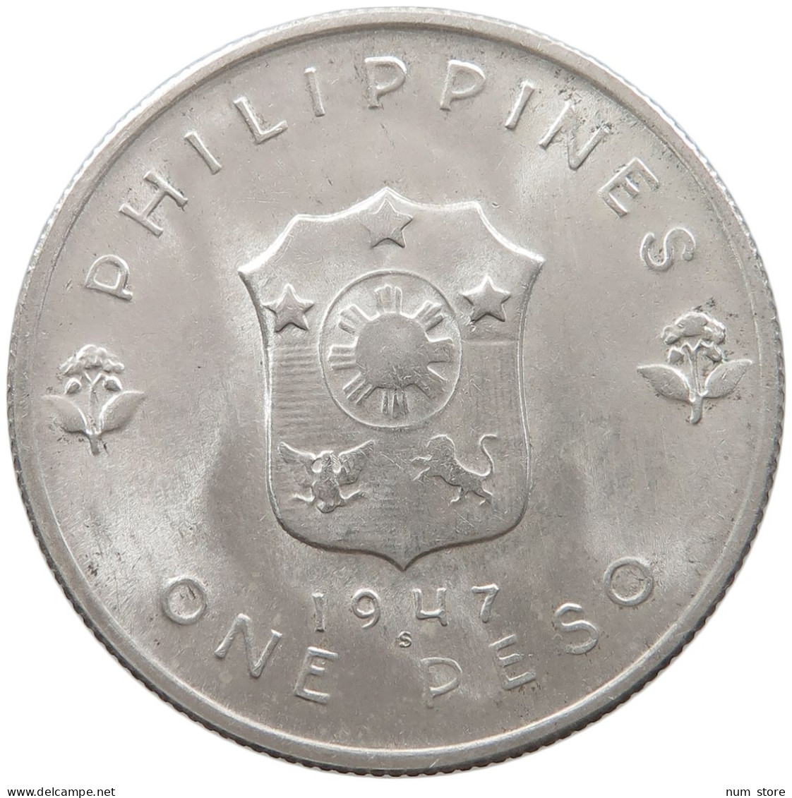 PHILIPPINES PESO 1947 Douglas MacArthur #t013 0021 - Philippinen