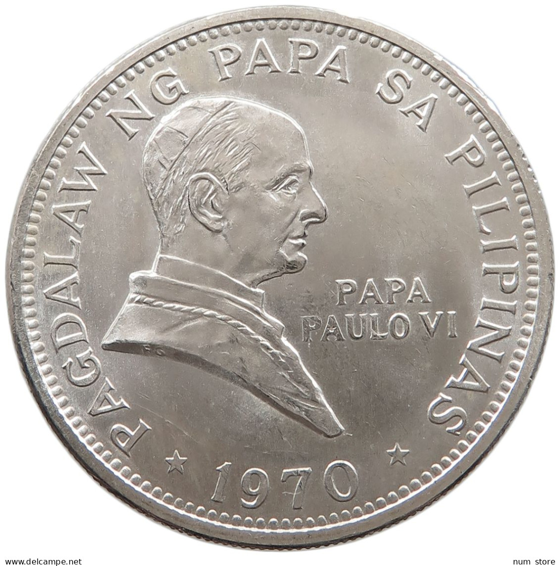 PHILIPPINES PISO 1970 Pope PAUL VI. Visit #t010 0111 - Philippinen