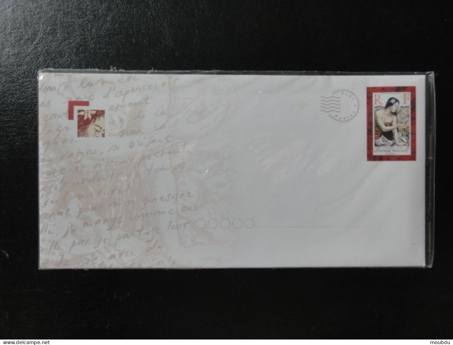 Polynésie Francaise- PAP - Lot De 2 Neuf Sous Blister - Jeune Fille Au Coquillage - Storia Postale