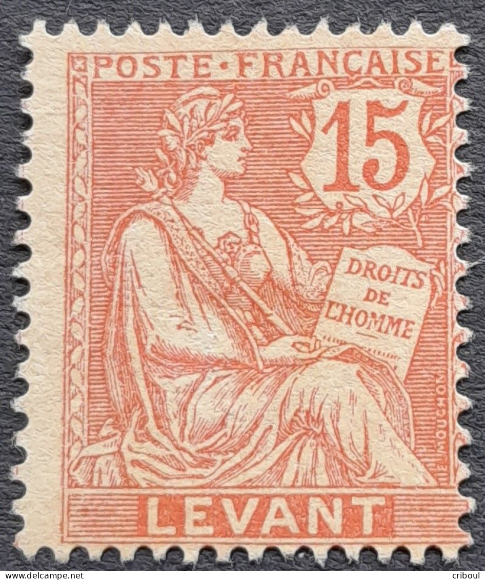 Levant 1902 Type Mouchon De France Yvert 15 (*) MNG - Nuovi