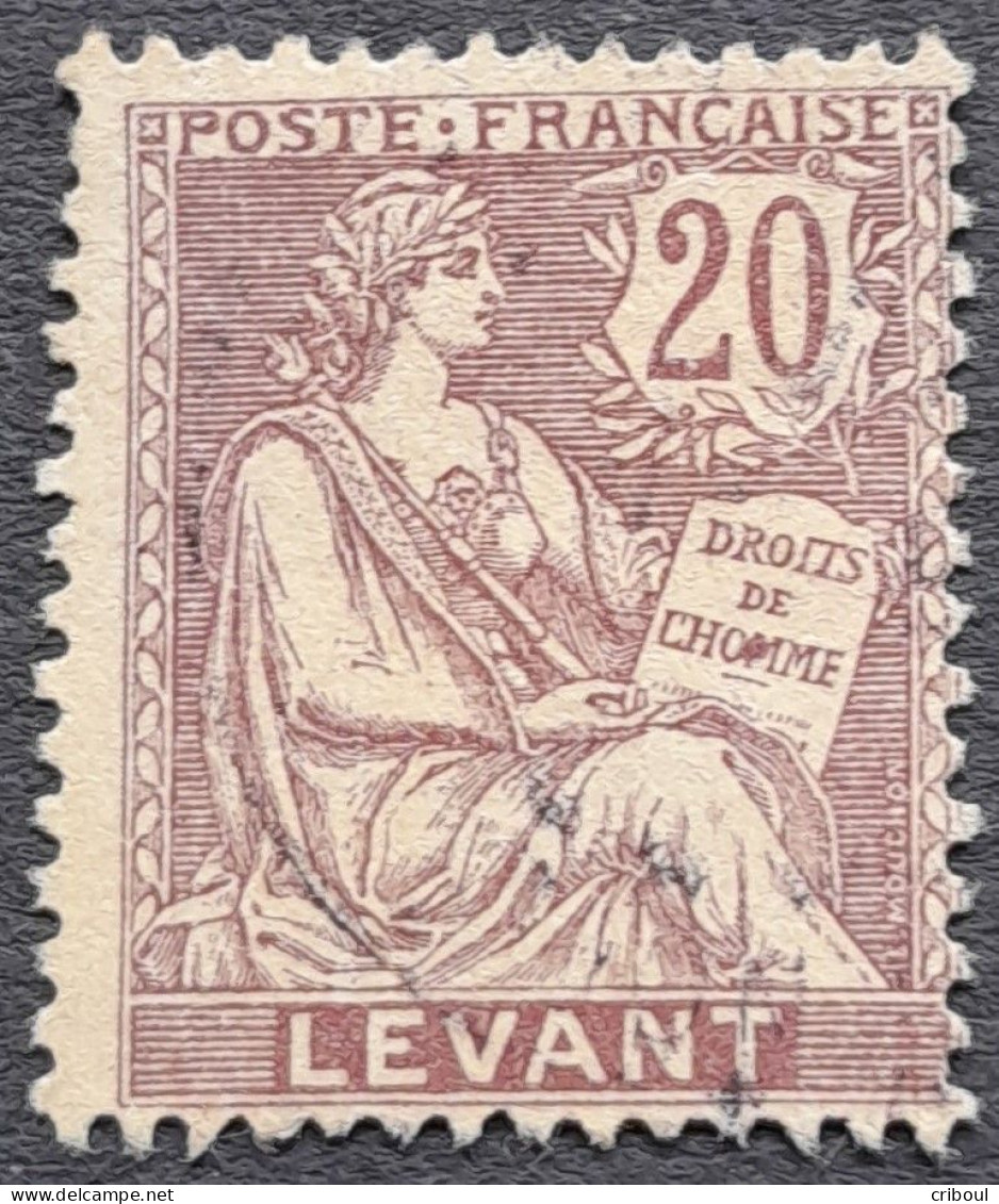 Levant 1902 Type Mouchon De France Yvert 16 O Used - Oblitérés