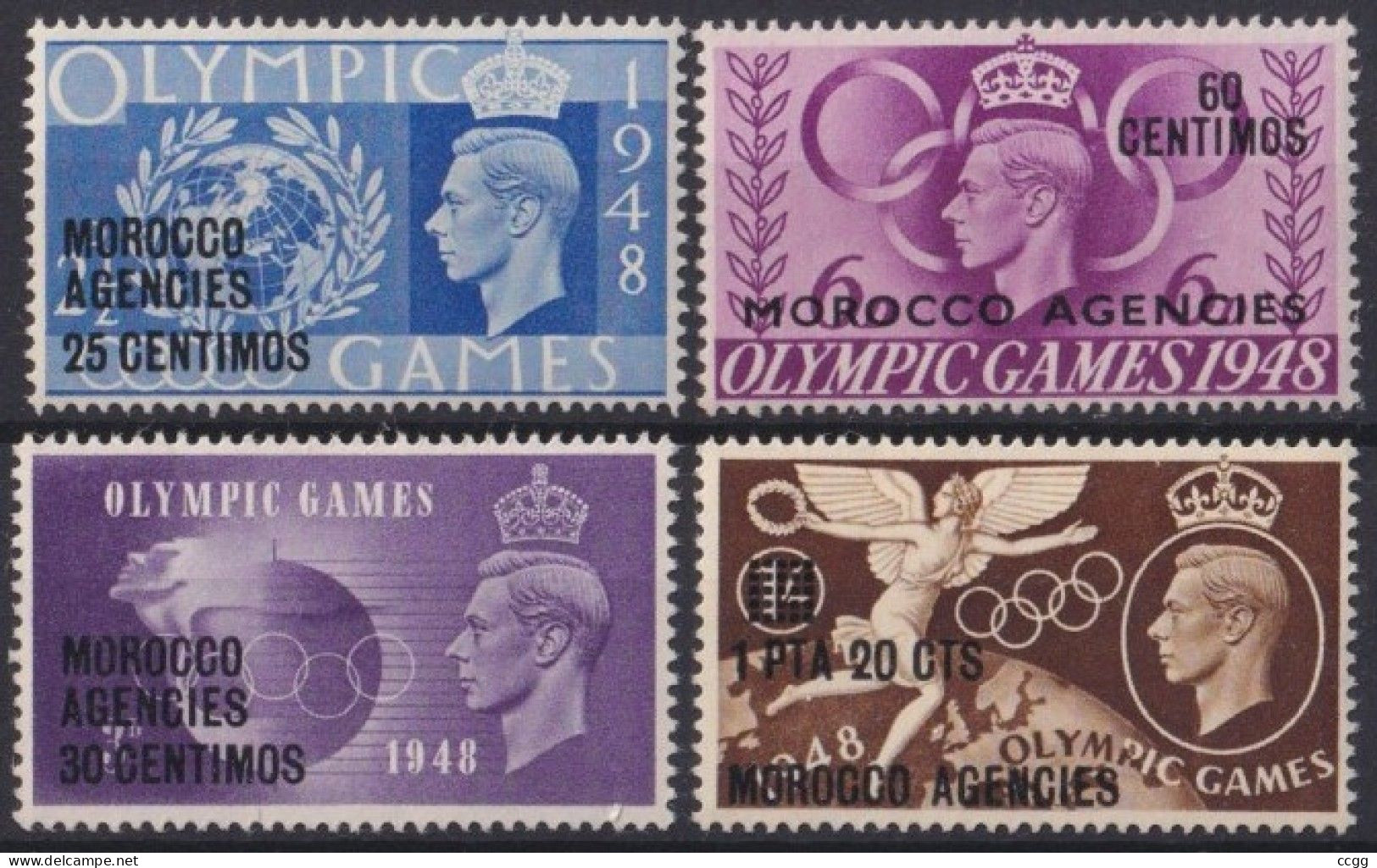 Olympic Games 1948 , Marocco - Zegels Postfris - Summer 1948: London