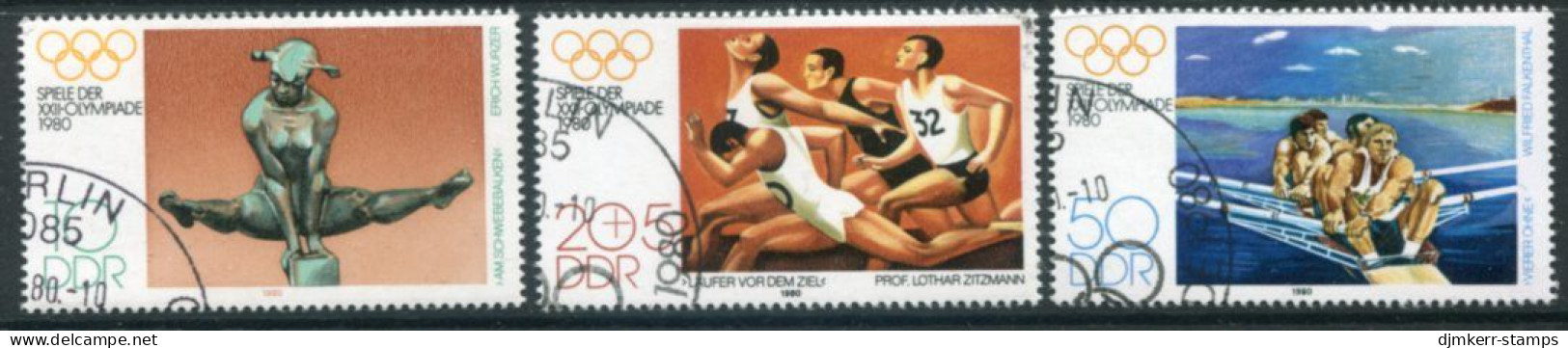 DDR 1980 Olympic Games, Moscow I, Used.  Michel 2503-05 - Gebruikt