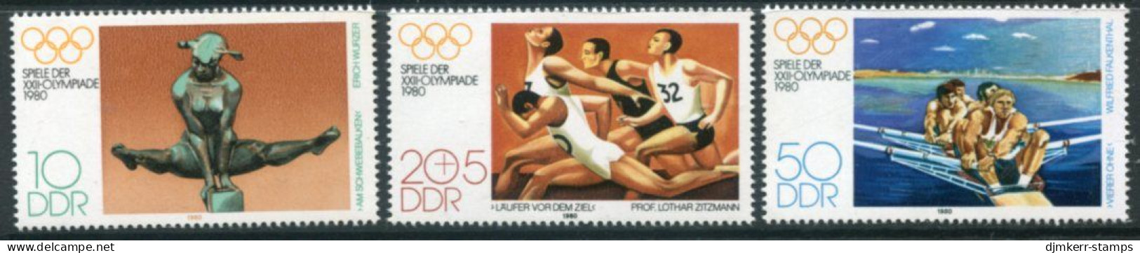DDR 1980 Olympic Games, Moscow I, MNH / **.  Michel 2503-05 - Neufs
