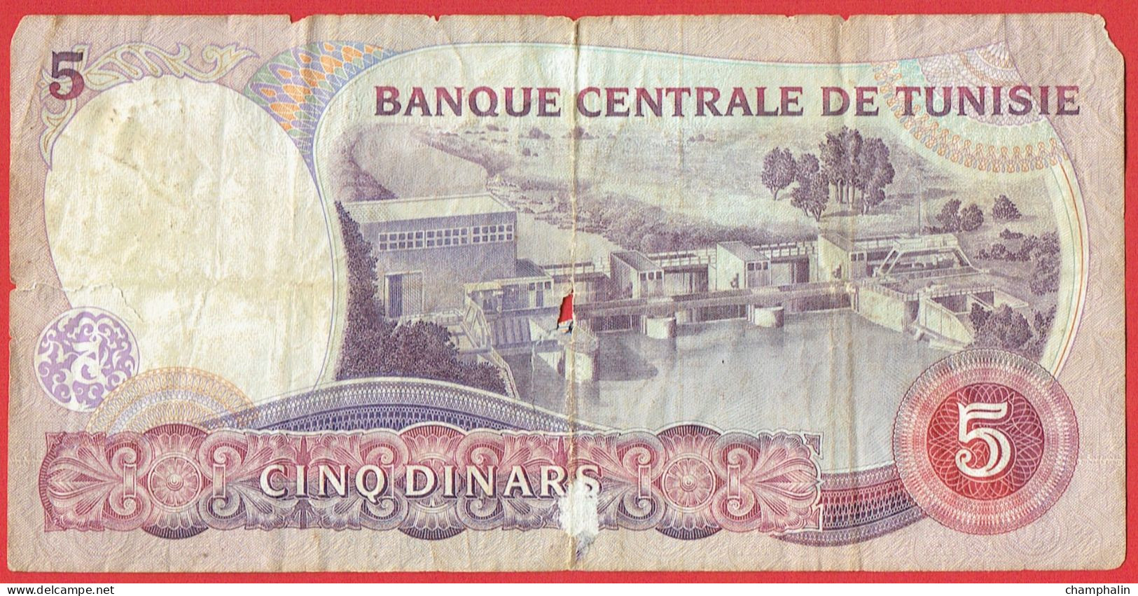 Tunisie - Billet De 5 Dinars - Habib Bourghiba - 3 Novembre 1983 - P79 - Tunisie