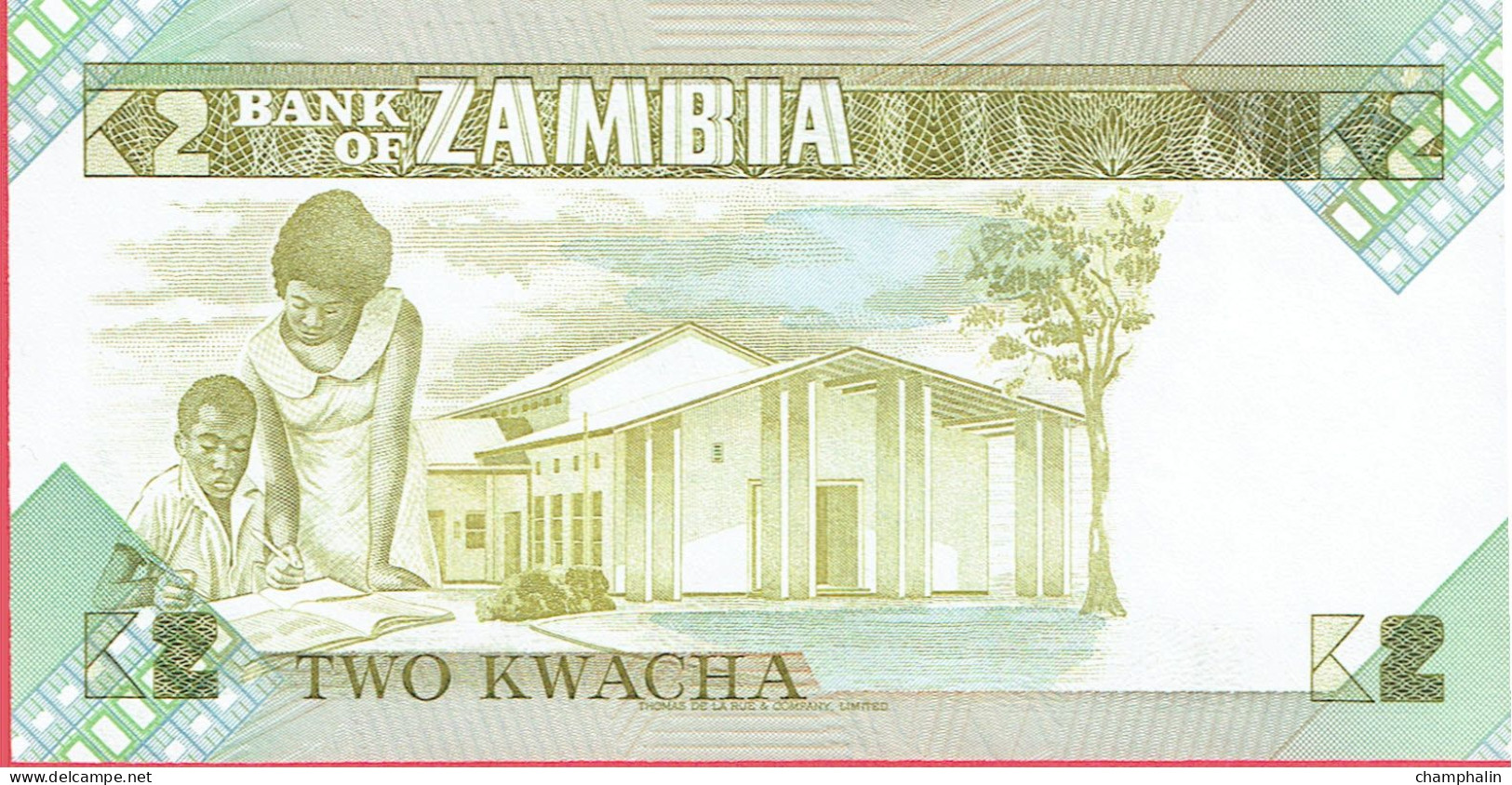 Zambie - Billet De 2 Kwacha - Kenneth Kaunda - Non Daté (1980-88) - P24c - Neuf - Zambie