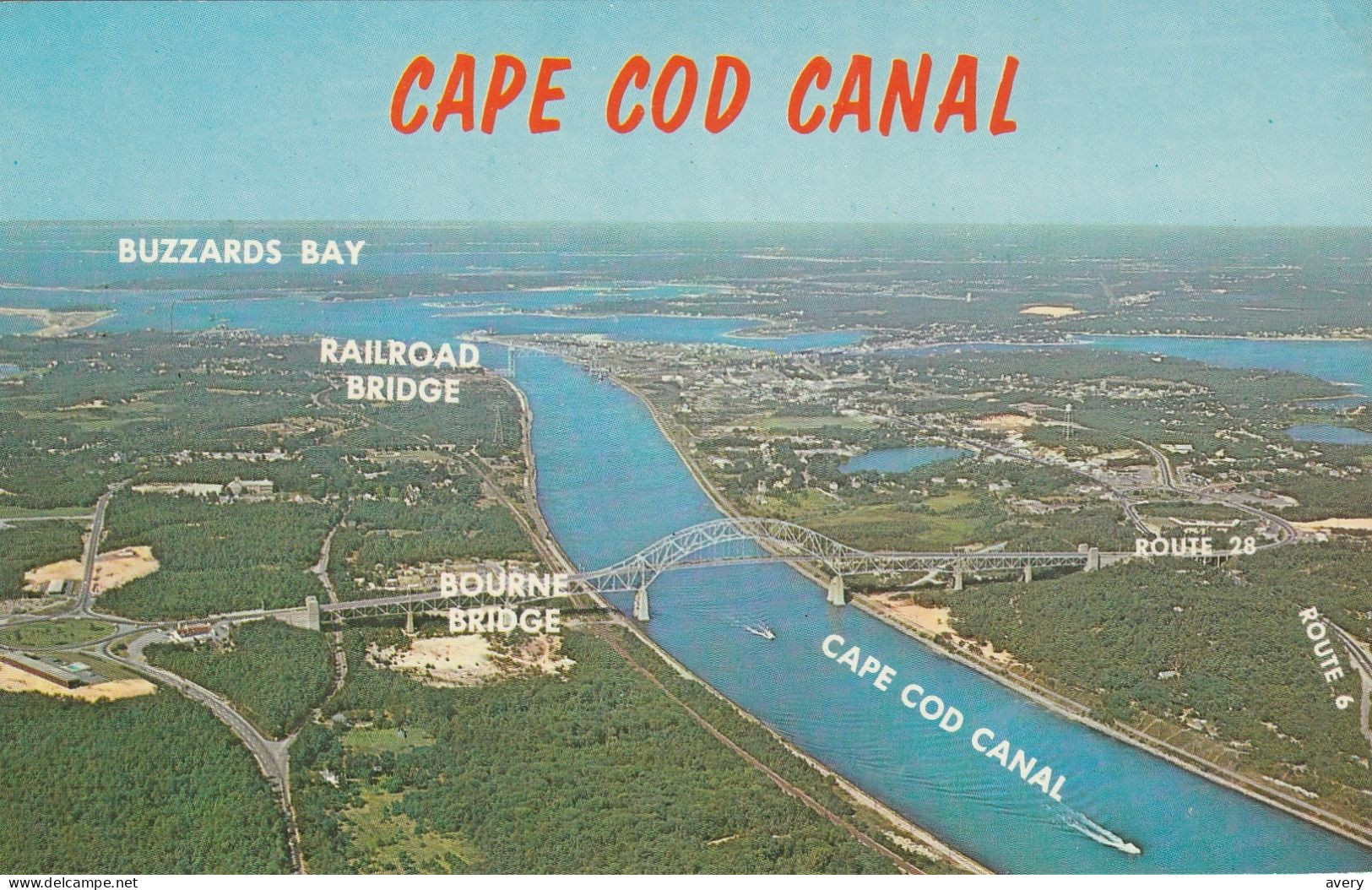 Air Photo Cape Cod Canal And Buzzards Bay - Bourne Bridge In Foreground - Cape Cod