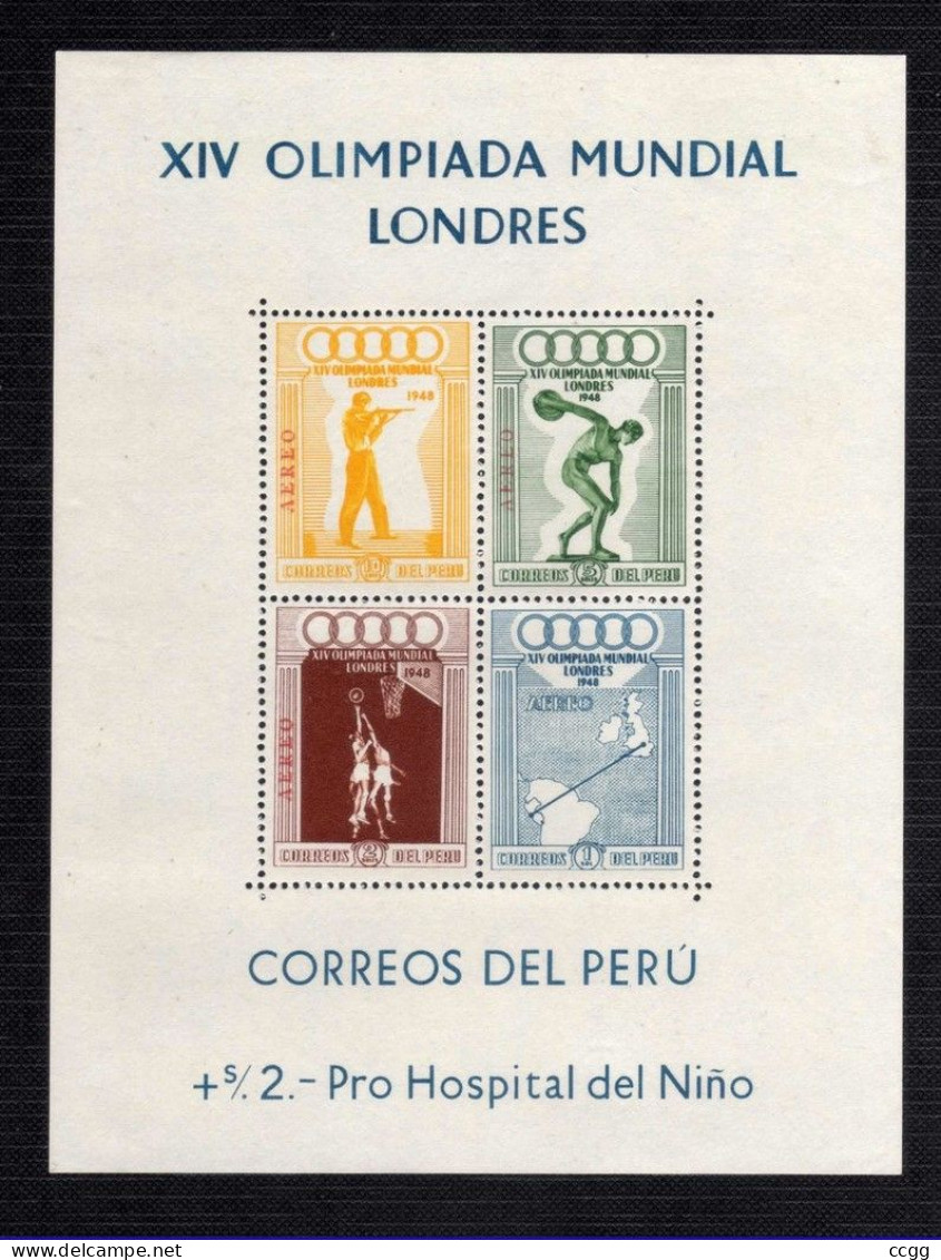 Olympic Games 1948 , Peru - Blok - Verano 1948: Londres