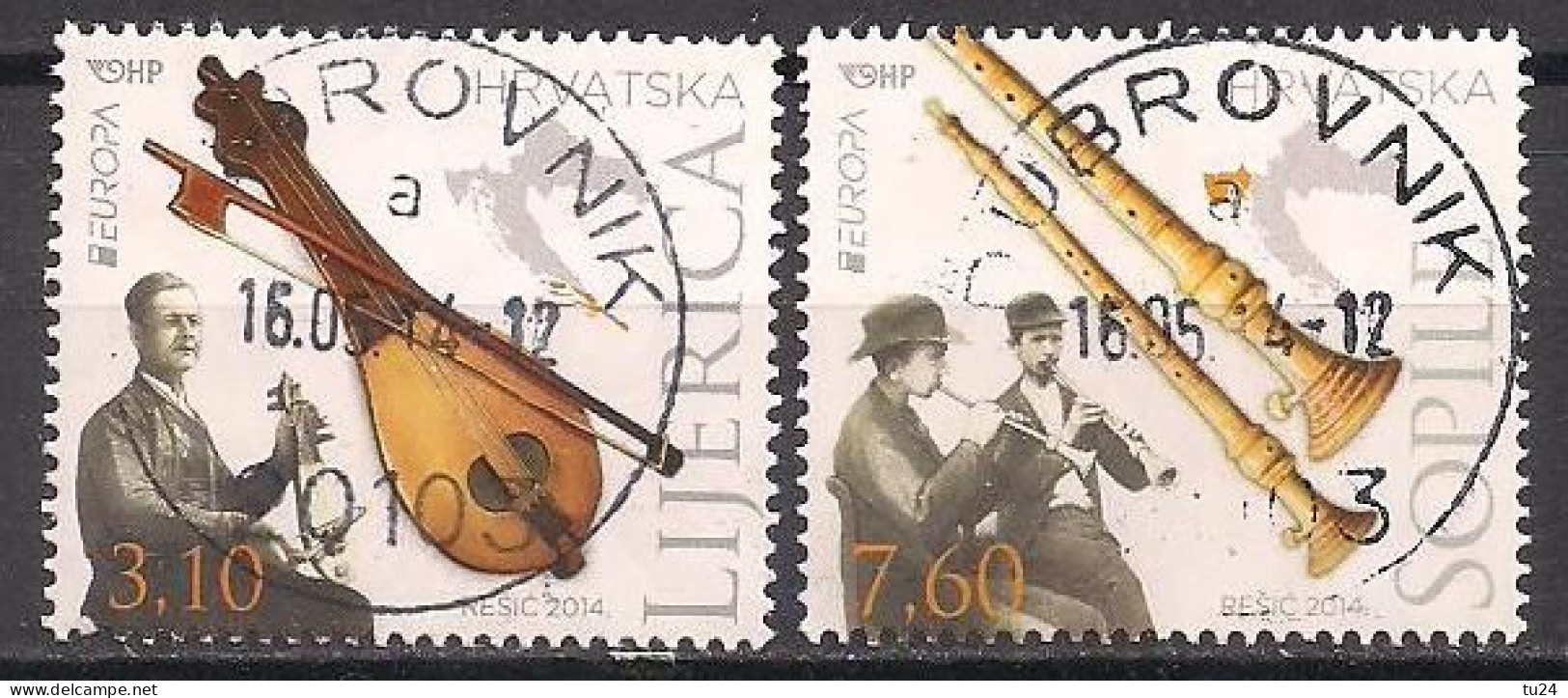 Kroatien / Croatia  (2014)  Mi.Nr.  1131 + 1132  Gest. / Used  (8fg05) EUROPA - 2014