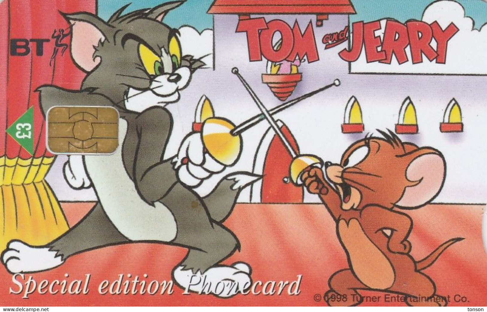 UK, BCC-148A, Tom & Jerry - Stratford, 2 Scans.   Chip : Schlumberger - SC8 - BT Generale