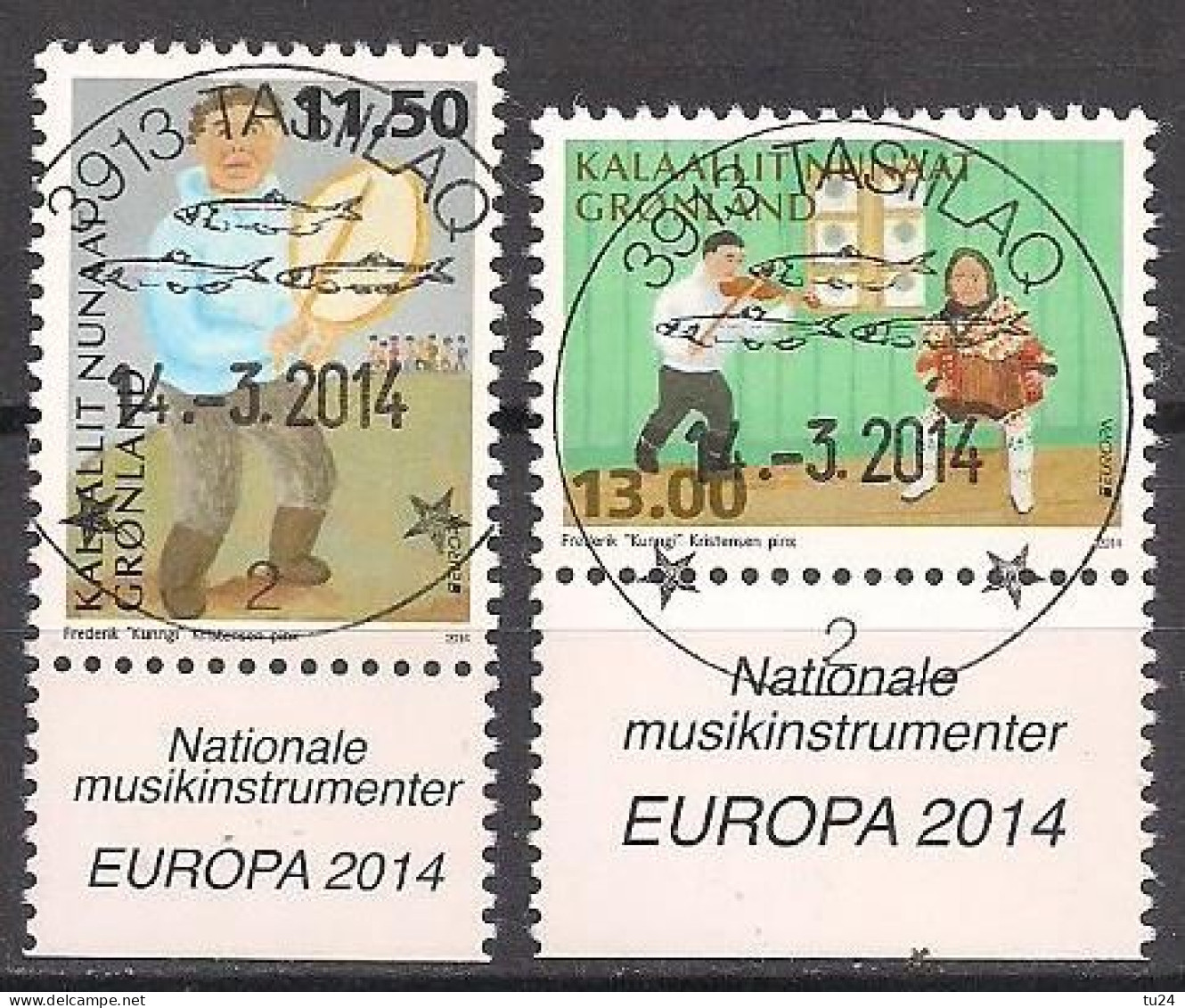 DK - Grönland / Greenland  (2014)  Mi.Nr.  660 + 661  Gest. / Used  (8fg11) EUROPA - 2014