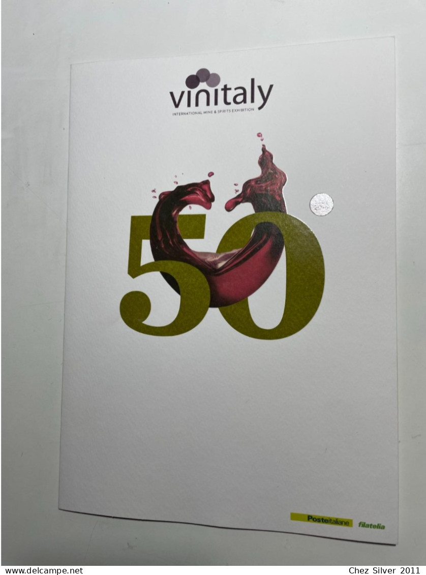 2016 Folder Filatelico Poste Italiane Vinitaly Italian Wine Exhibition Italy - Folder