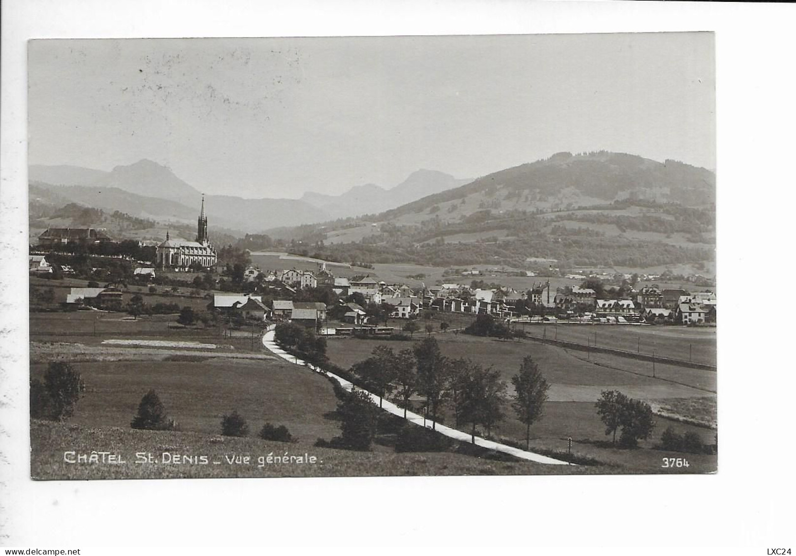 CHATEL SAINT DENIS. VUE GENERALE. - Châtel-Saint-Denis