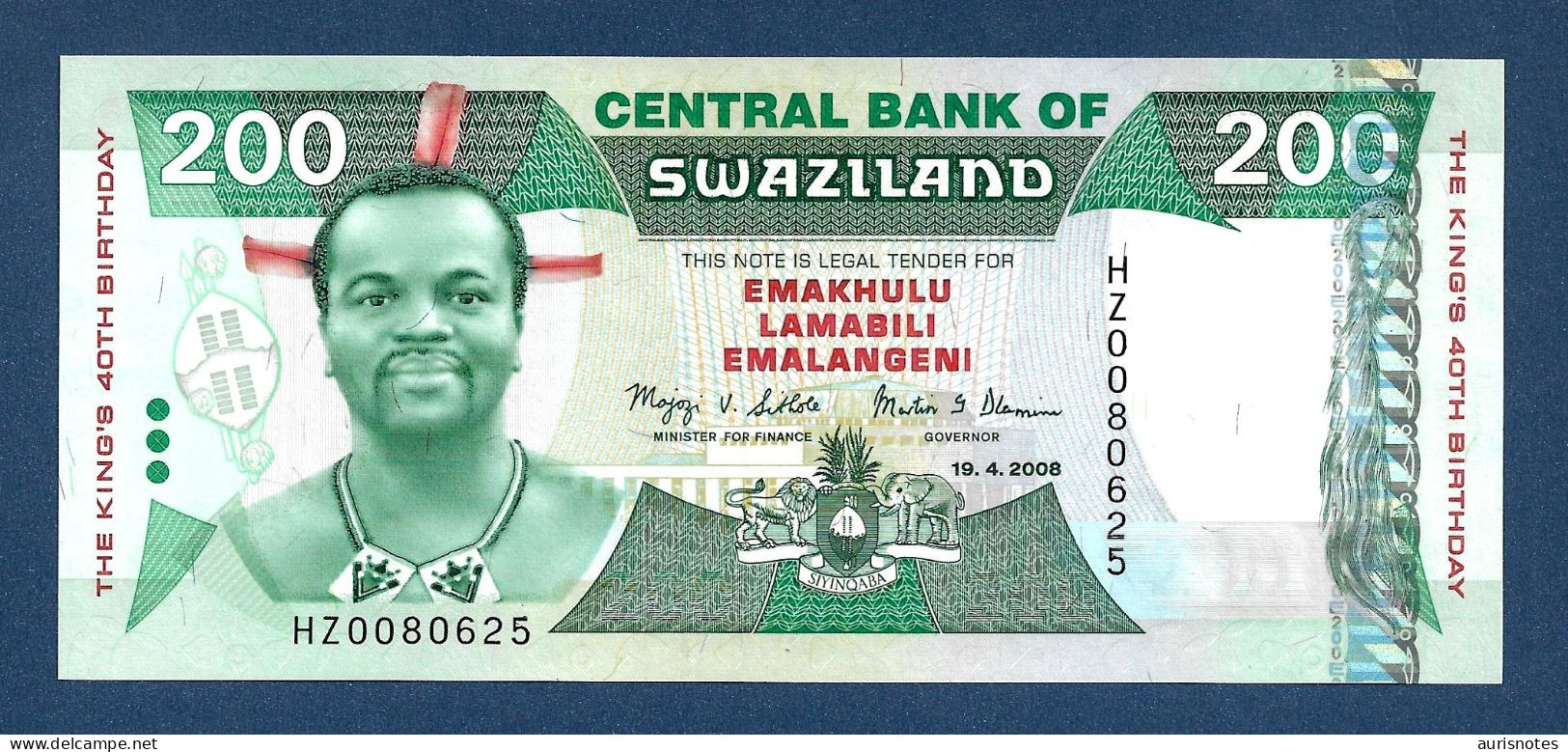 Swaziland 200 Emalangeni 2008 P35 Replacement UNC - Swaziland