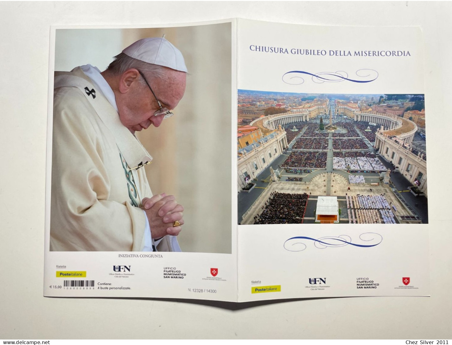 2016 Folder Filatelico Italia SMOM RSM Vaticano Chiusura Giubileo Misericordia - Folder