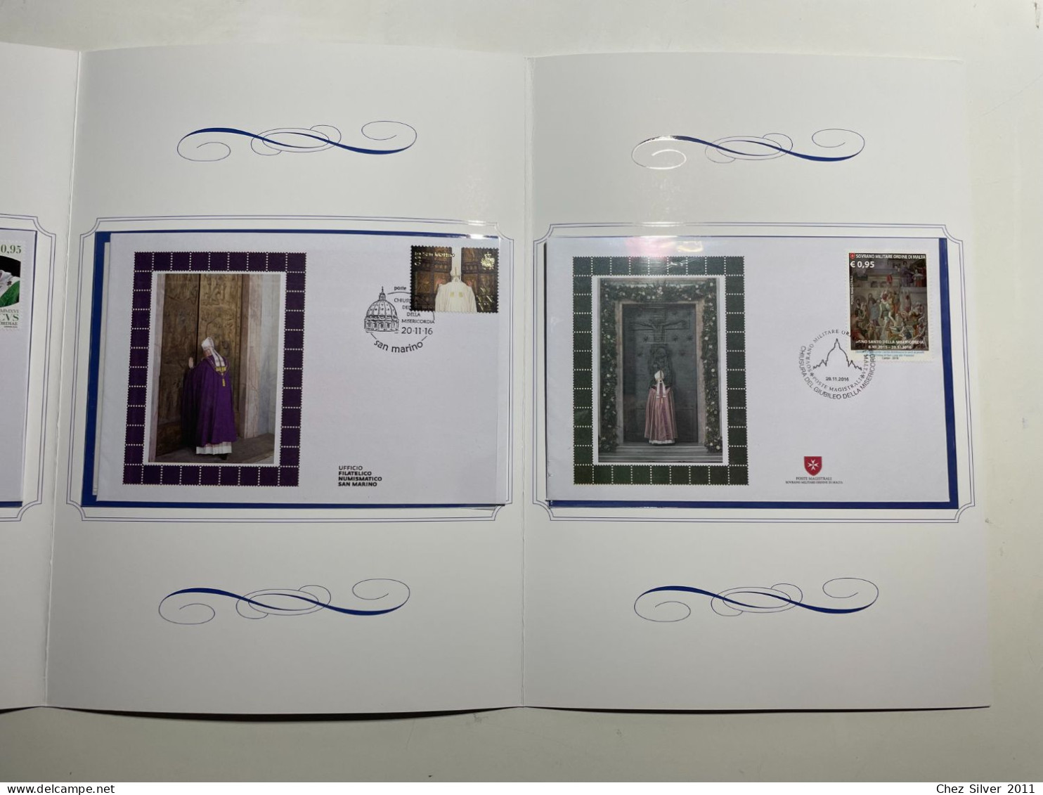 2016 Folder Filatelico Italia SMOM RSM Vaticano Chiusura Giubileo Misericordia - Folder