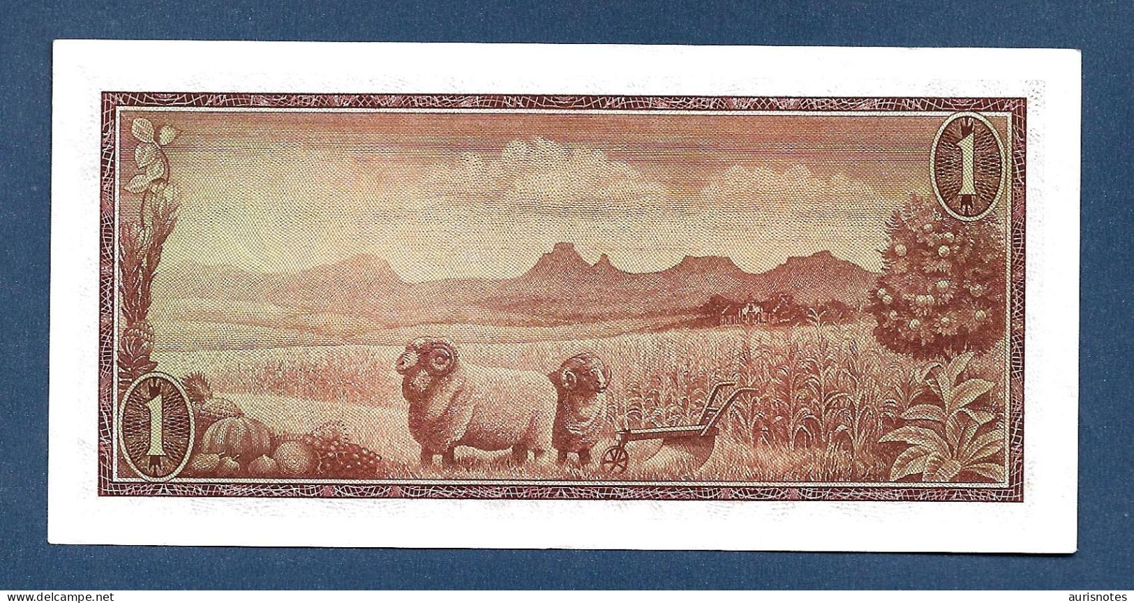 South Africa 1 Rand 1966 P109a Sign Rissik "Prefix A/1" AU - South Africa