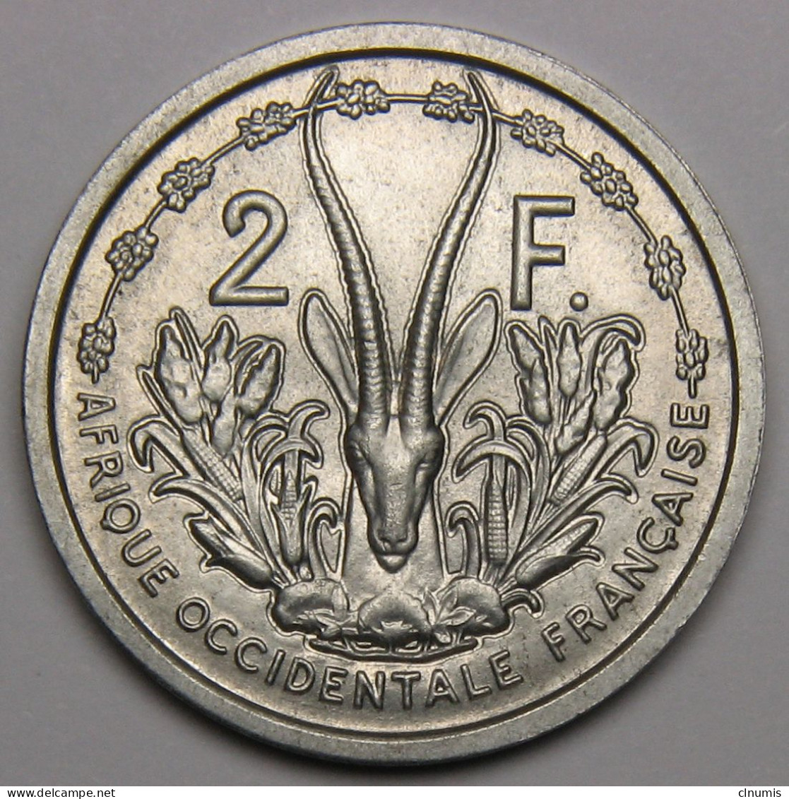 2 Francs Afrique Occidentale Française, Union Française 1955 - África Occidental Francesa