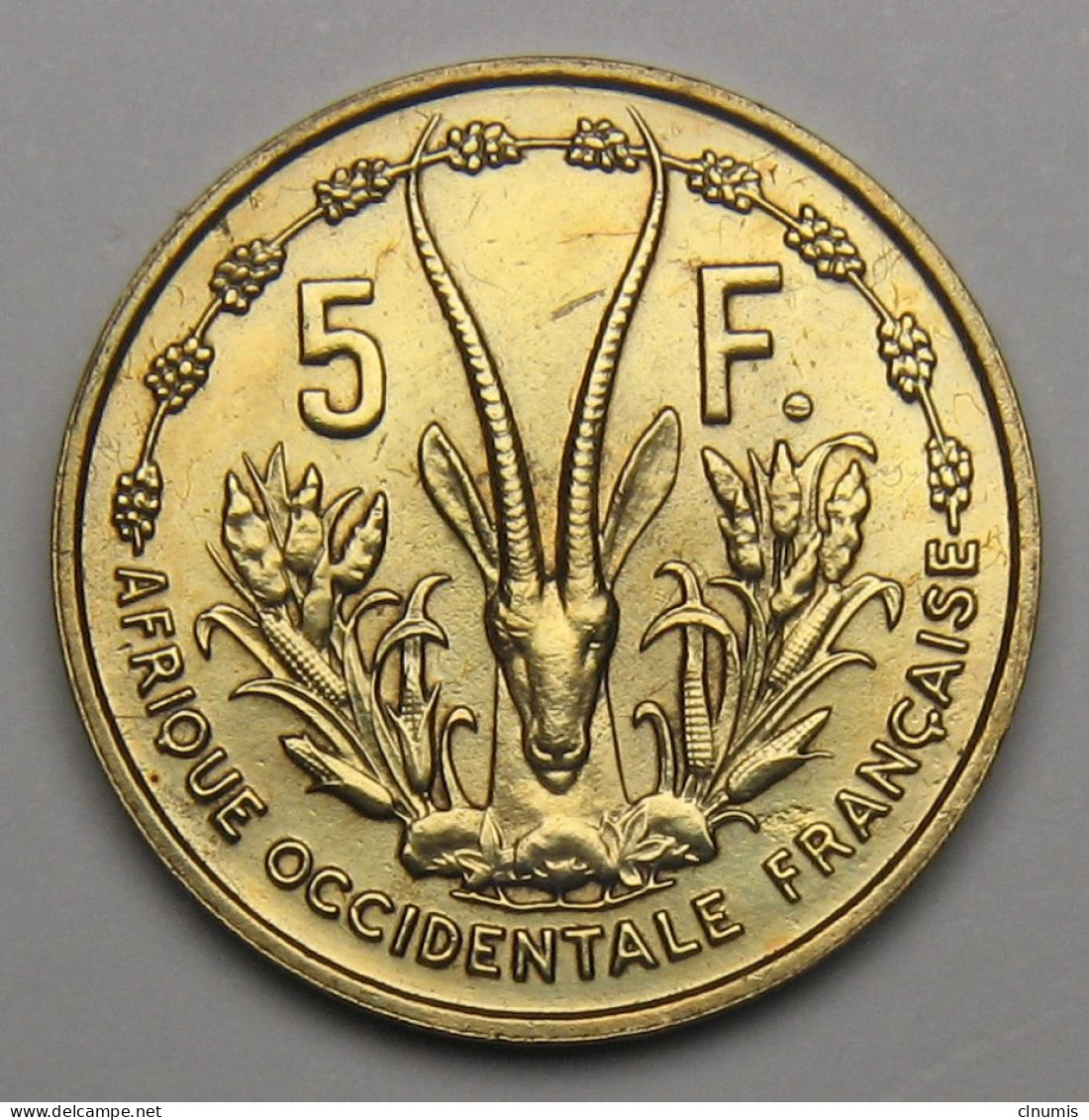 5 Francs Afrique Occidentale Française, République Française 1956 - África Occidental Francesa