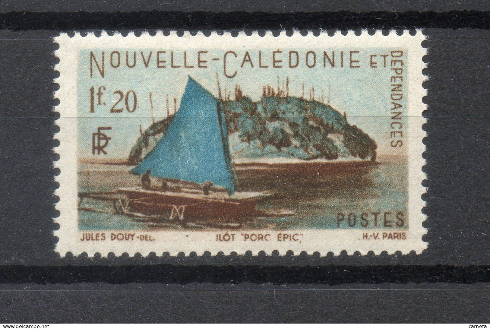 Nlle CALEDONIE N° 266   NEUF AVEC CHARNIERE COTE  1.00€   PAYSAGE  BATEAUX - Nuevos