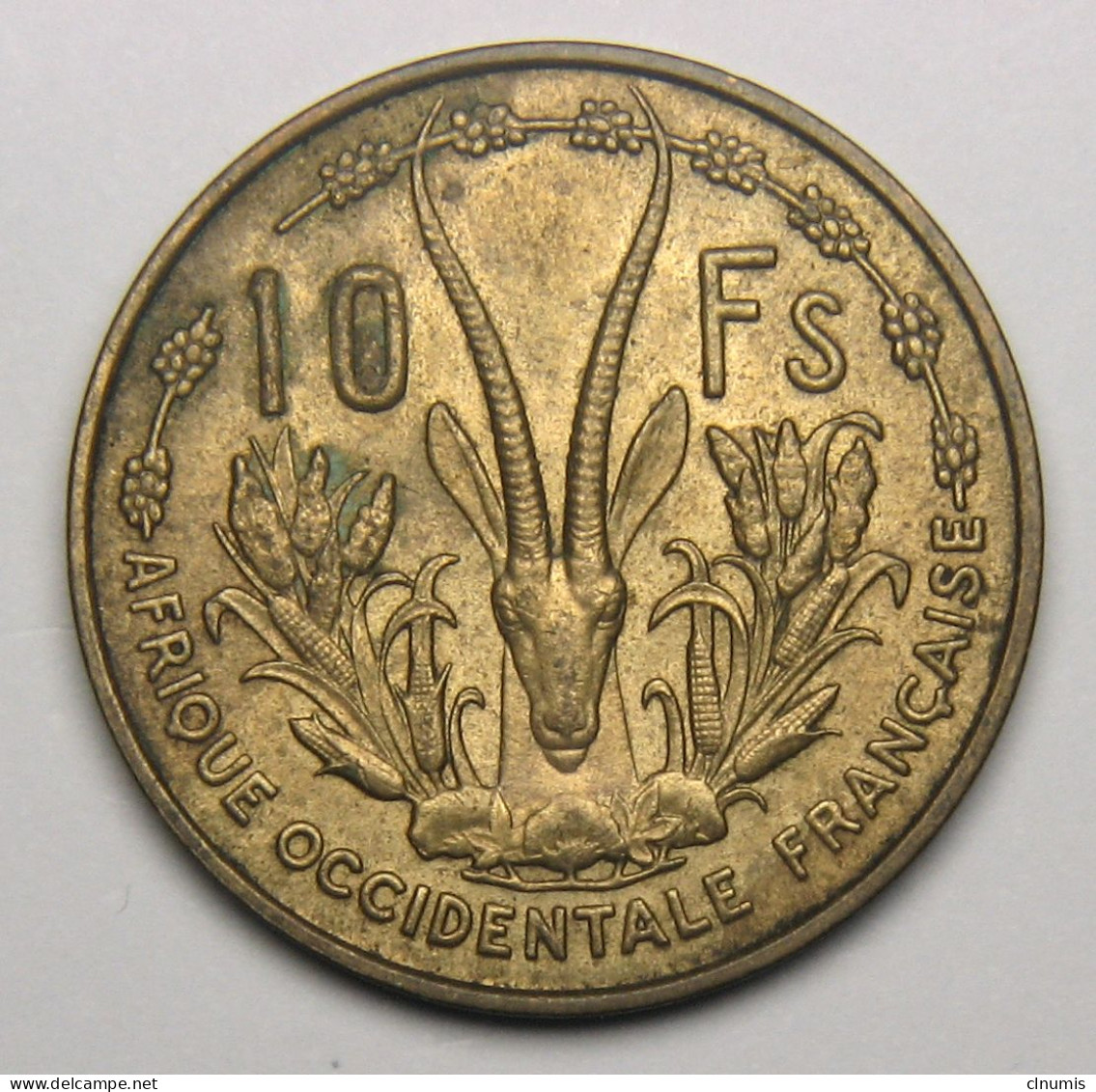 10 Francs Afrique Occidentale Française, République Française 1956 - África Occidental Francesa