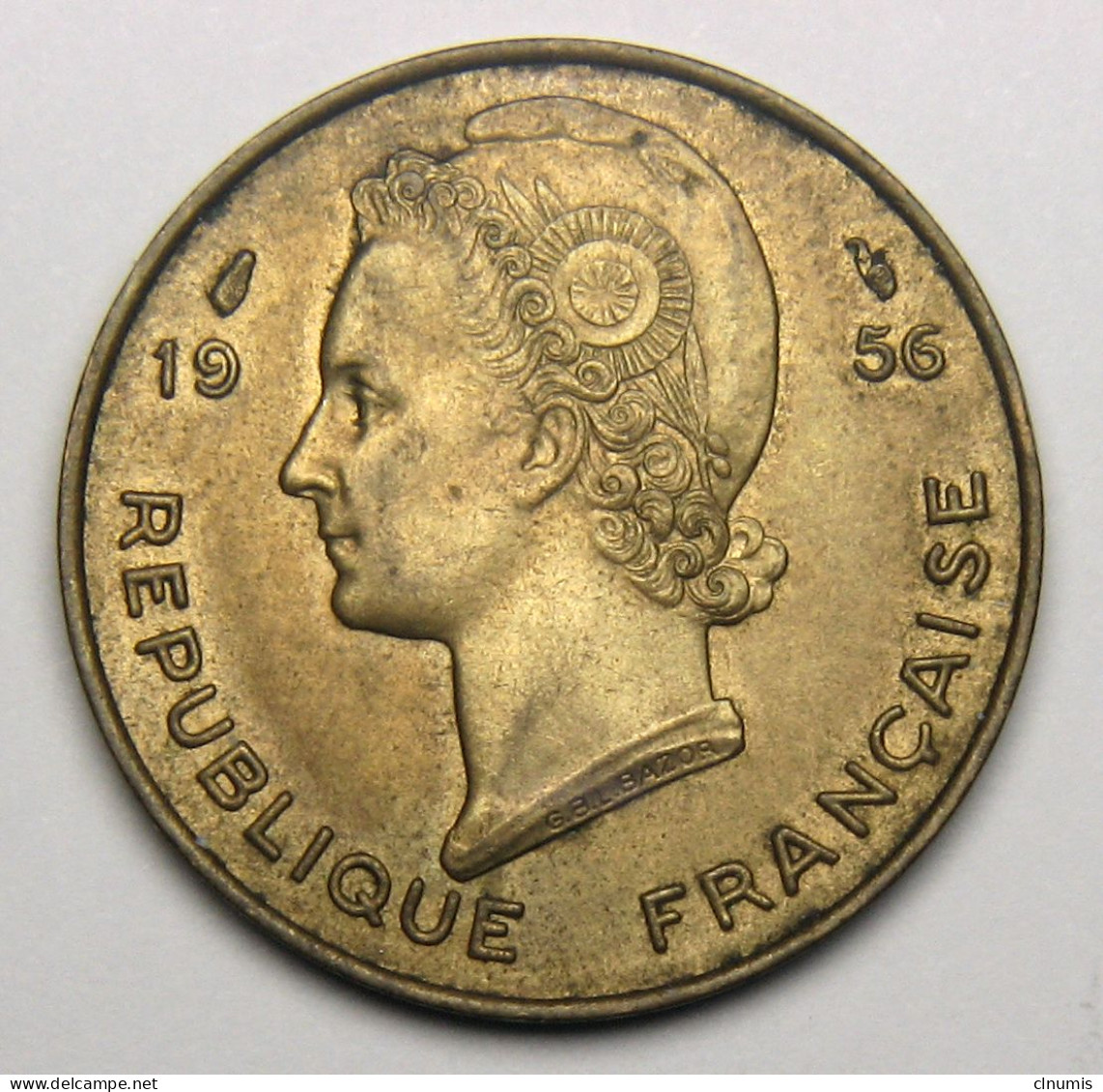 10 Francs Afrique Occidentale Française, République Française 1956 - África Occidental Francesa