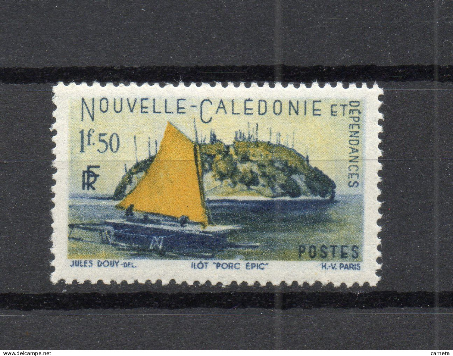 Nlle CALEDONIE N° 267   NEUF AVEC CHARNIERE COTE  1.25€   PAYSAGE  BATEAUX - Nuevos