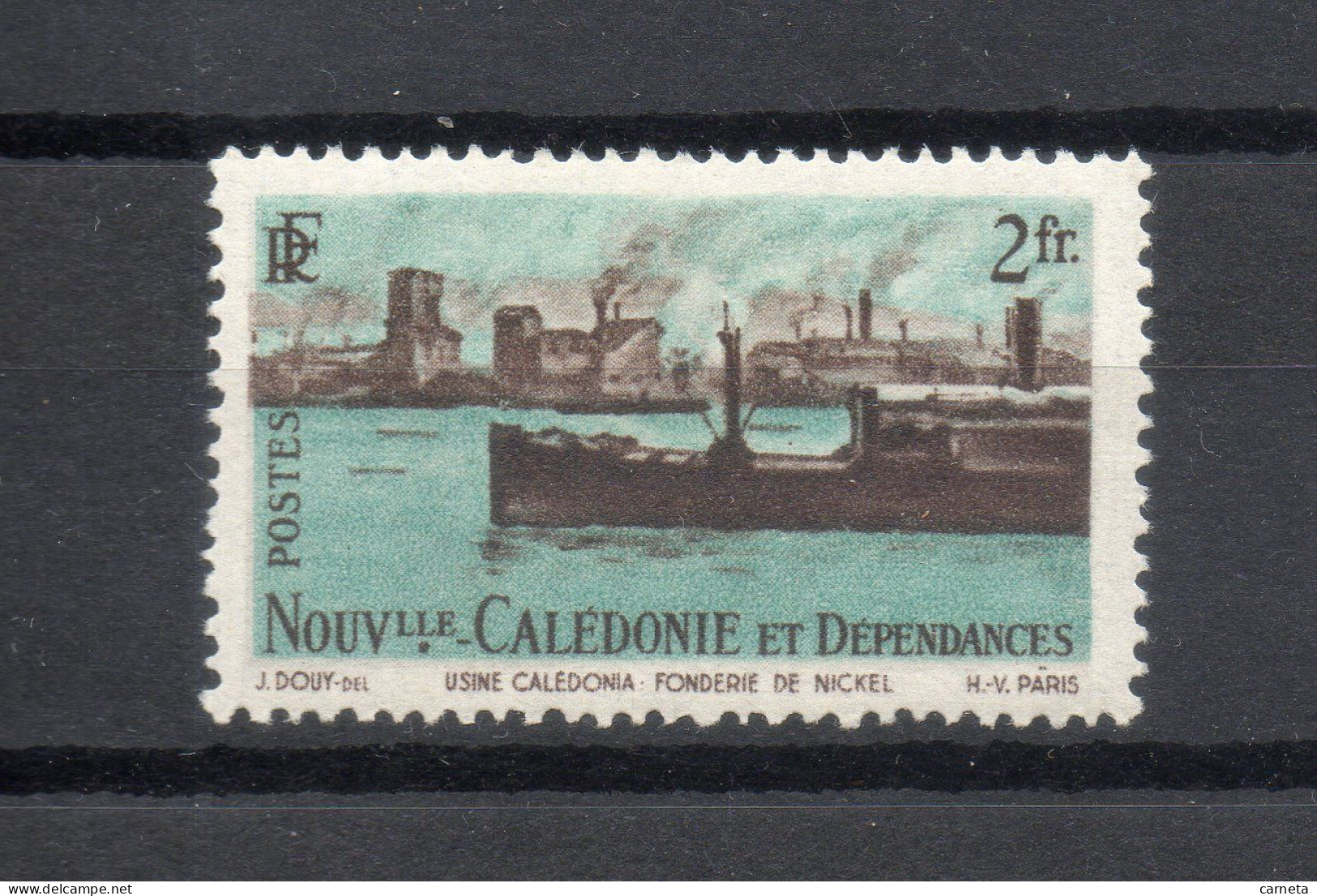 Nlle CALEDONIE N° 268   NEUF AVEC CHARNIERE COTE  1.00€   PAYSAGE  BATEAUX - Nuevos