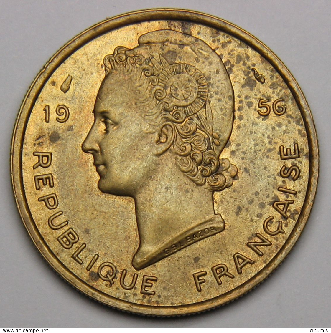 25 Francs Afrique Occidentale Française, République Française 1956 - Afrique Occidentale Française