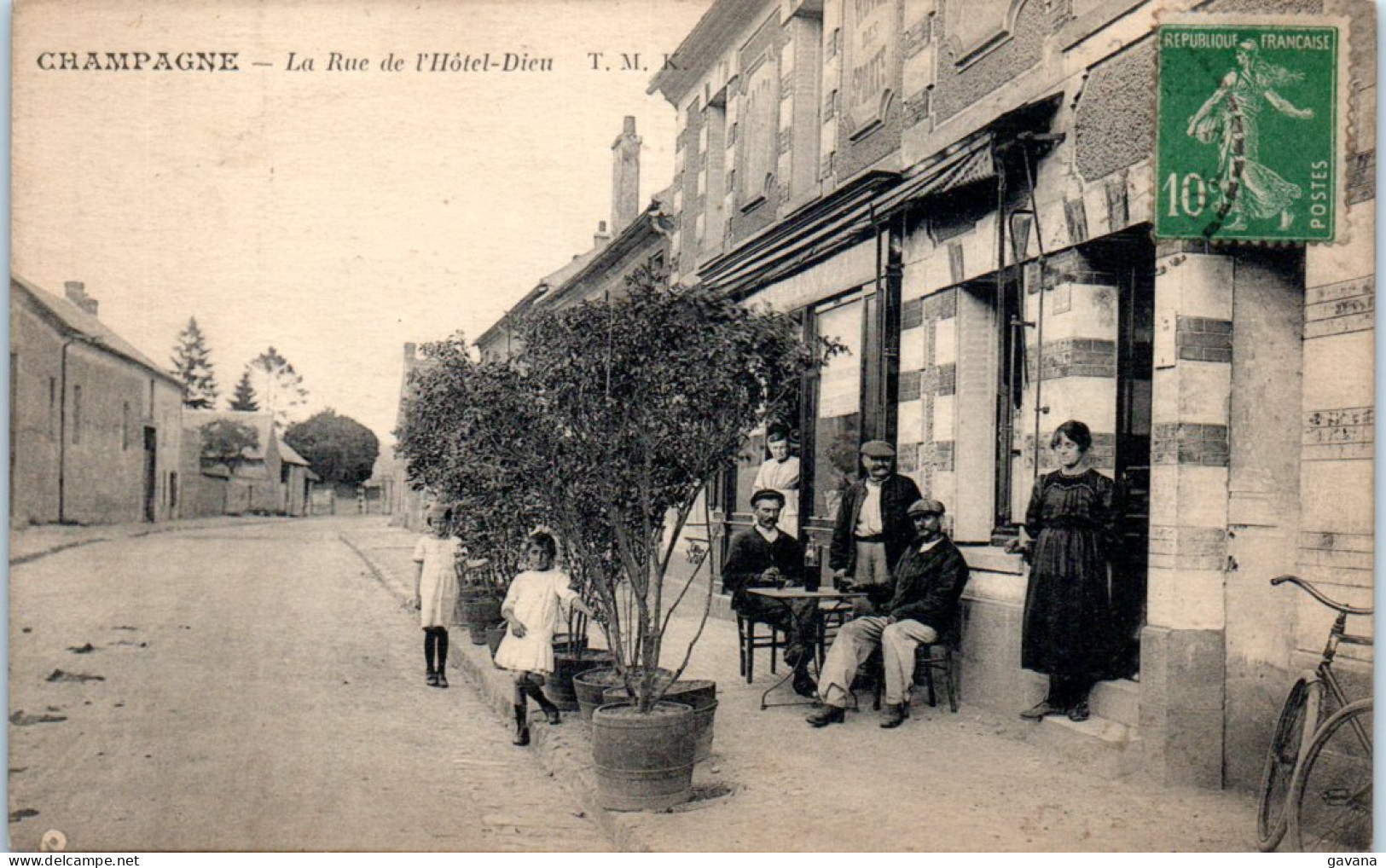 95 CHAMPAGNE - La Rue De L'Hotel Dieu  - Champagne Sur Oise