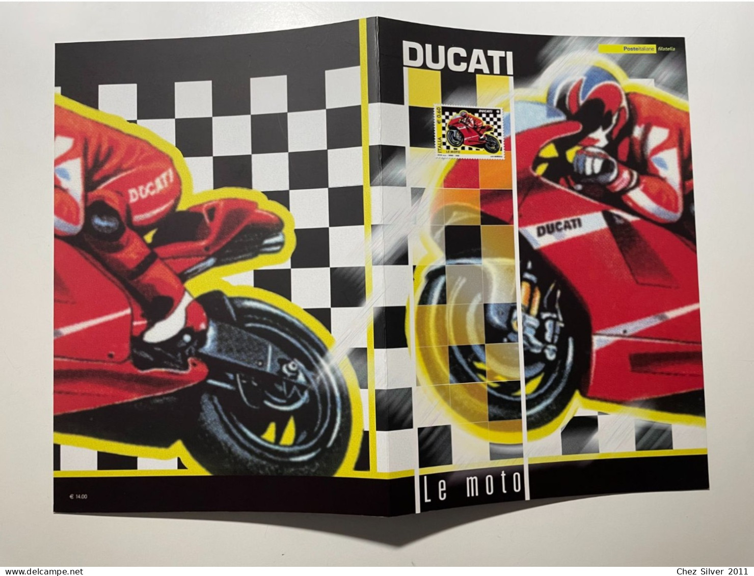 2008 Folder Filatelico Ducati - Serie Le Moto Lamina Argento - Folder