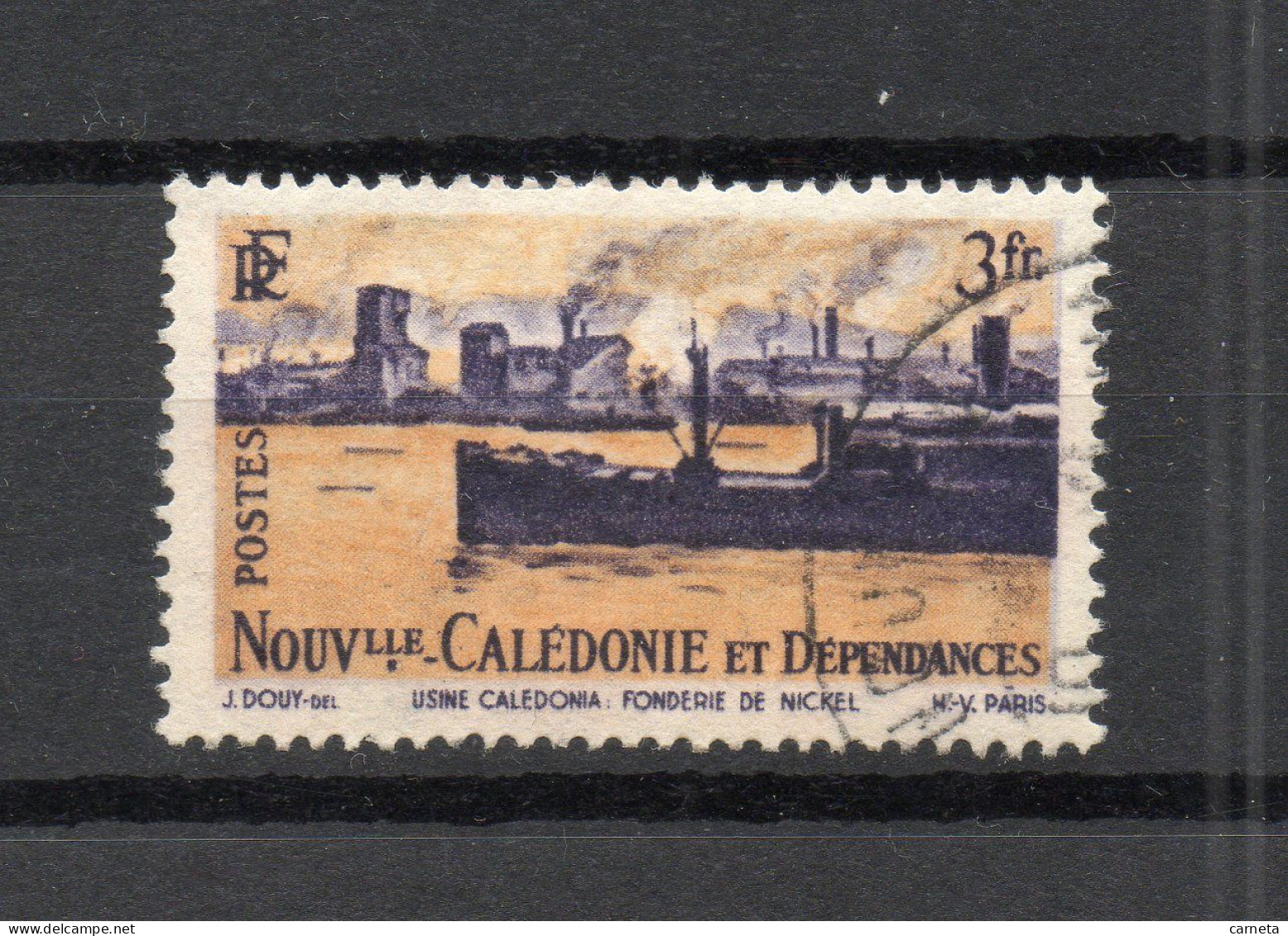 Nlle CALEDONIE N° 270   OBLITERE COTE 2.75€   PAYSAGE  BATEAUX - Oblitérés