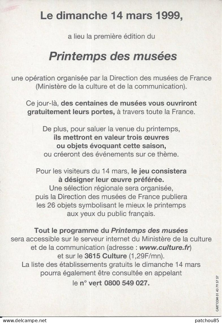 CP Le Printemps Des Musées 14 Mars 1999 Illustrateurs Sempé - Sempé