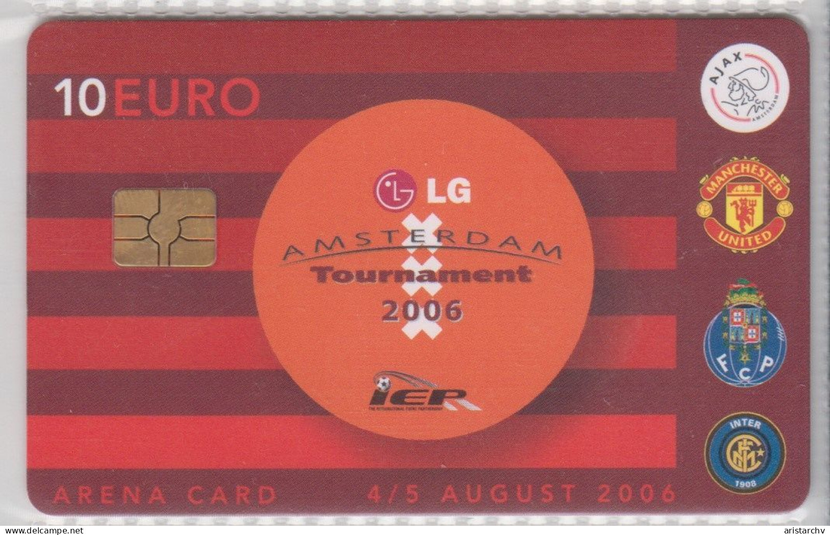 NETHERLANDS 2006 AMSTERDAM ARENA CARD FOOTBALL CLUB AJAX MANCHESTER UNITED PORTO INTER TOURNAMENT - Deportes