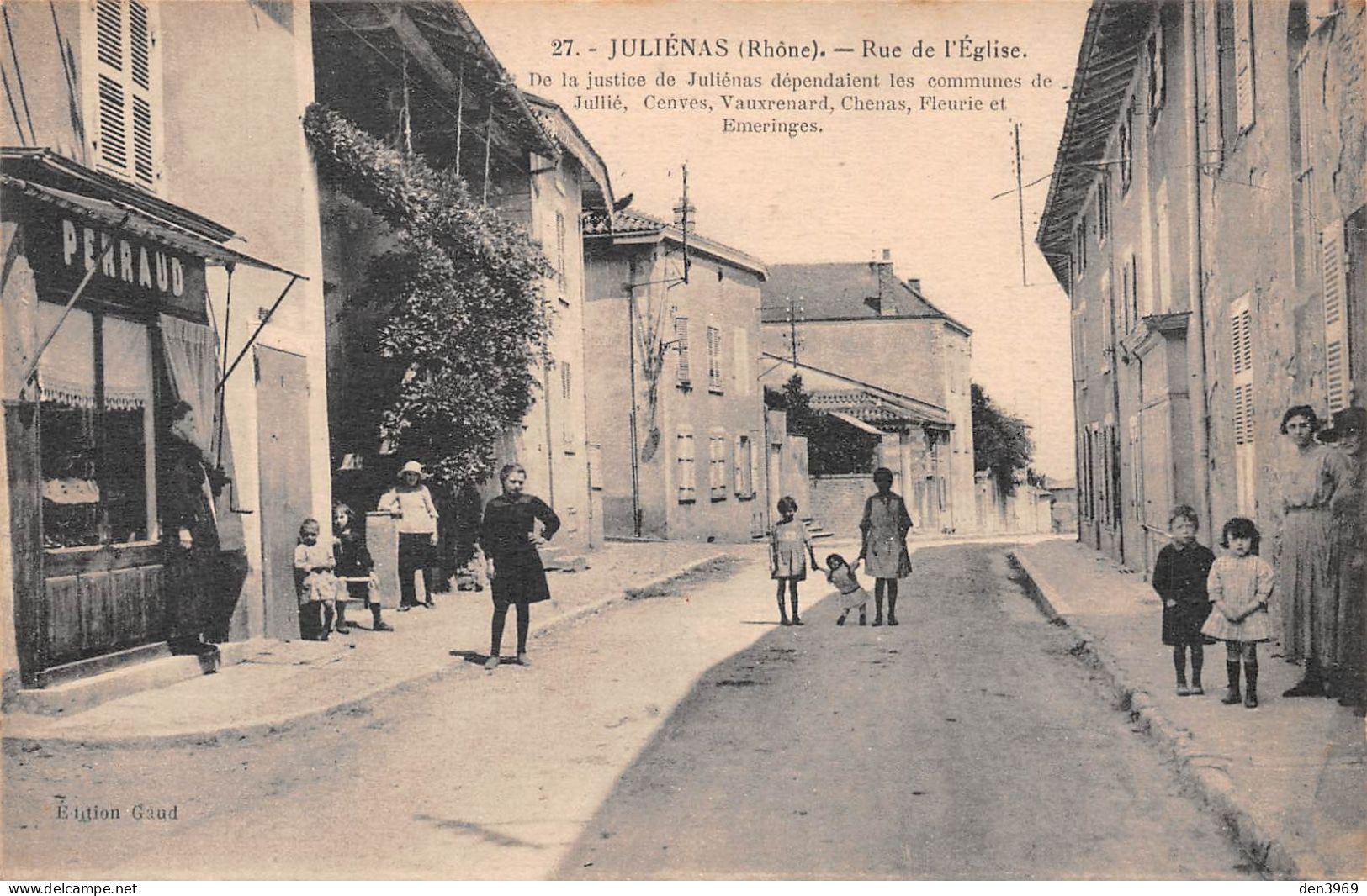 JULIENAS (Rhône) - Rue De L'Eglise - Maison Perraud - Julienas