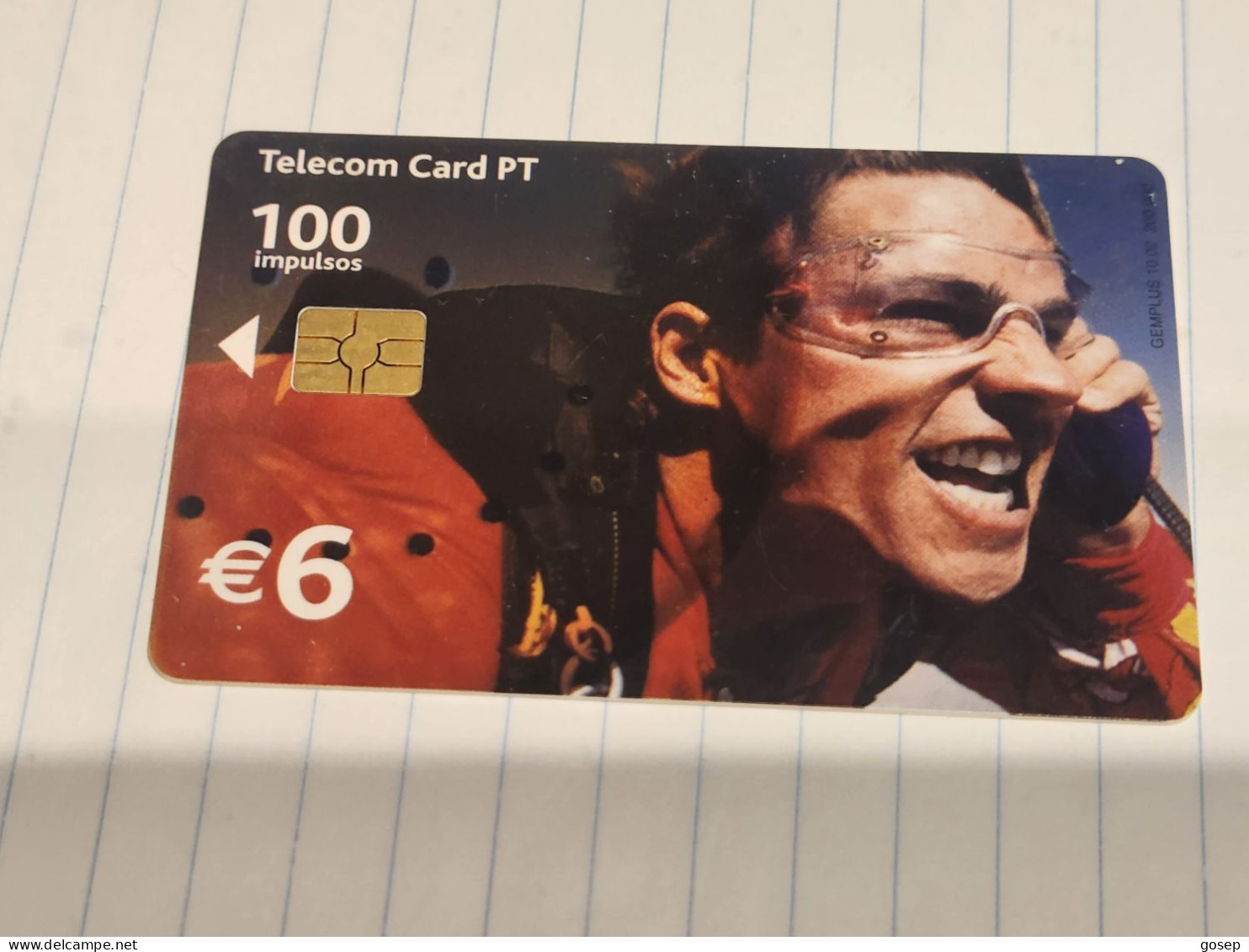 PORTUGAL-(PT330D)-Queda-livre-(16)(100units-6€)(1.10.02)(tirage-200.000)(G117001883970)used Card+1card Prepiad Free - Portugal