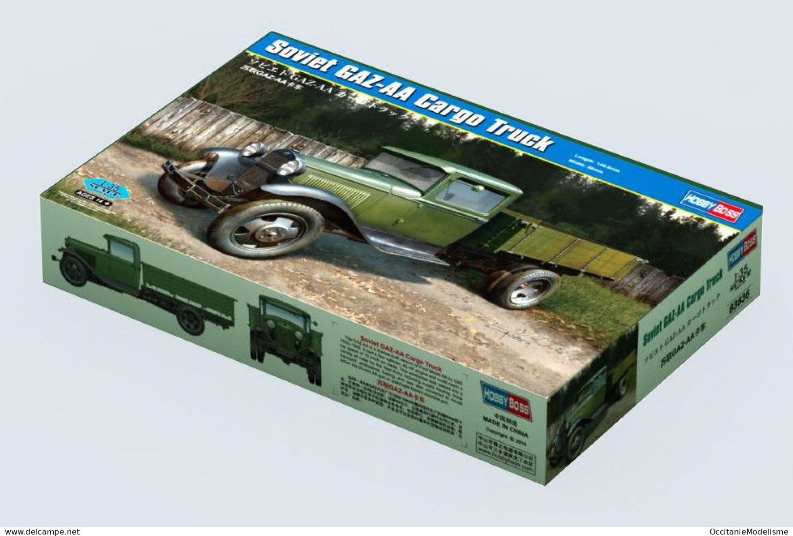 HobbyBoss - Soviet GAZ-AA Ford Cargo Truck Maquette Kit Plastique Réf. 83836 Neuf NBO 1/35 - Véhicules Militaires