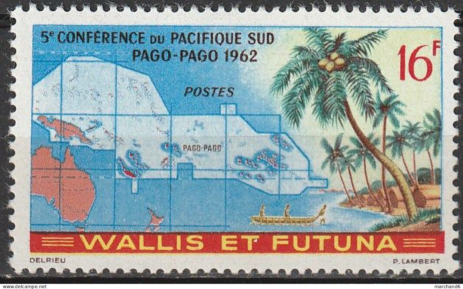 Wallis Et Futuna  5è Conférence Du Pacifique Sud à Pago-pago  N°161*neuf Charnière - Unused Stamps
