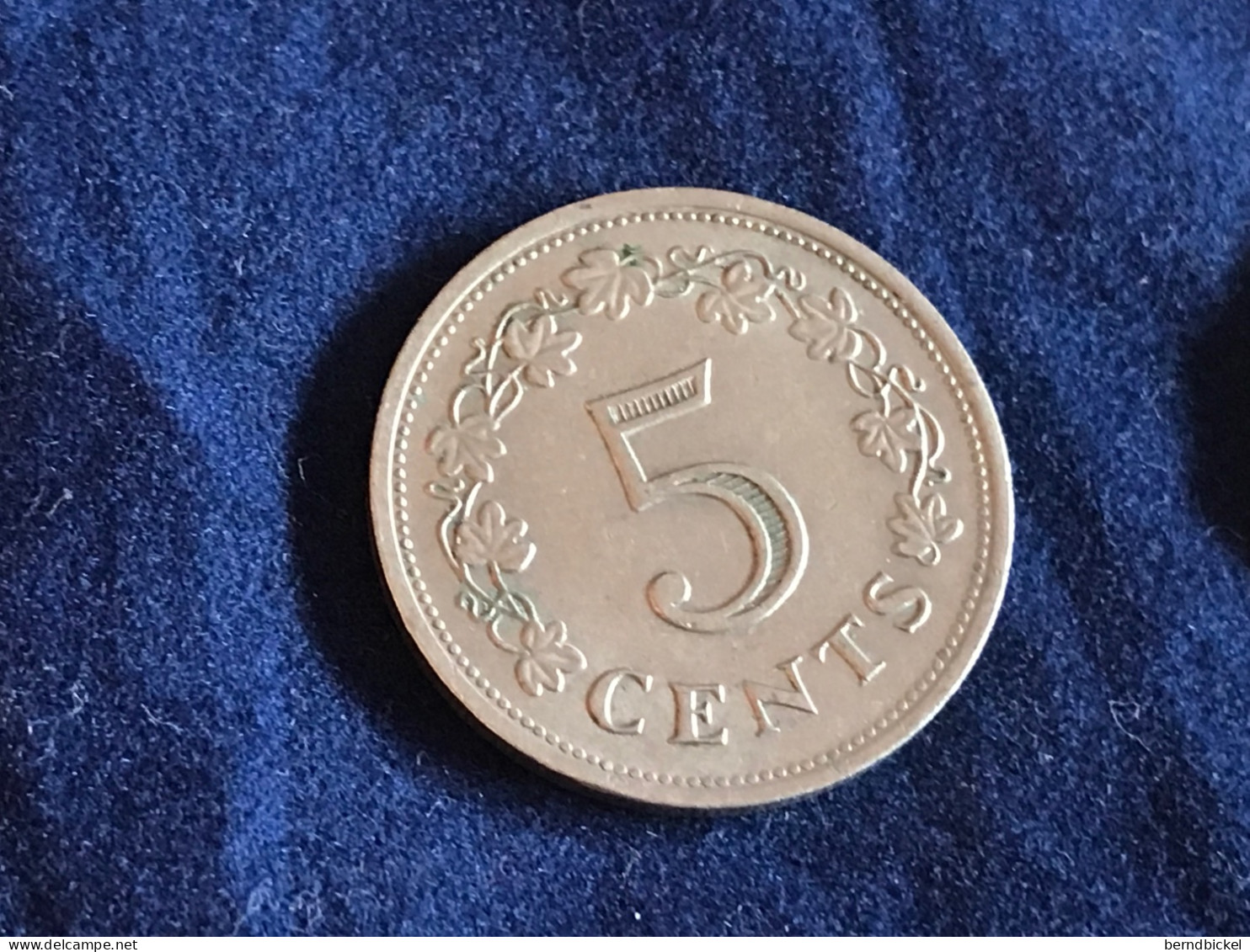Münze Münzen Umlaufmünze Malta 5 Cents 1976 - Malta