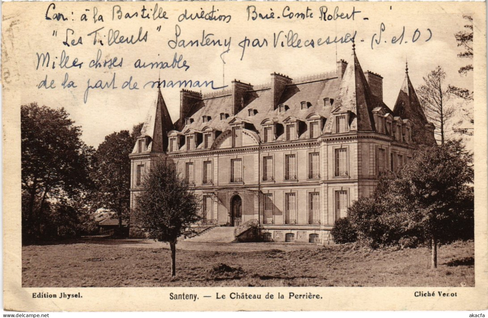 CPA Santeny Le Chateau De La Perriere FRANCE (1339662) - Santeny