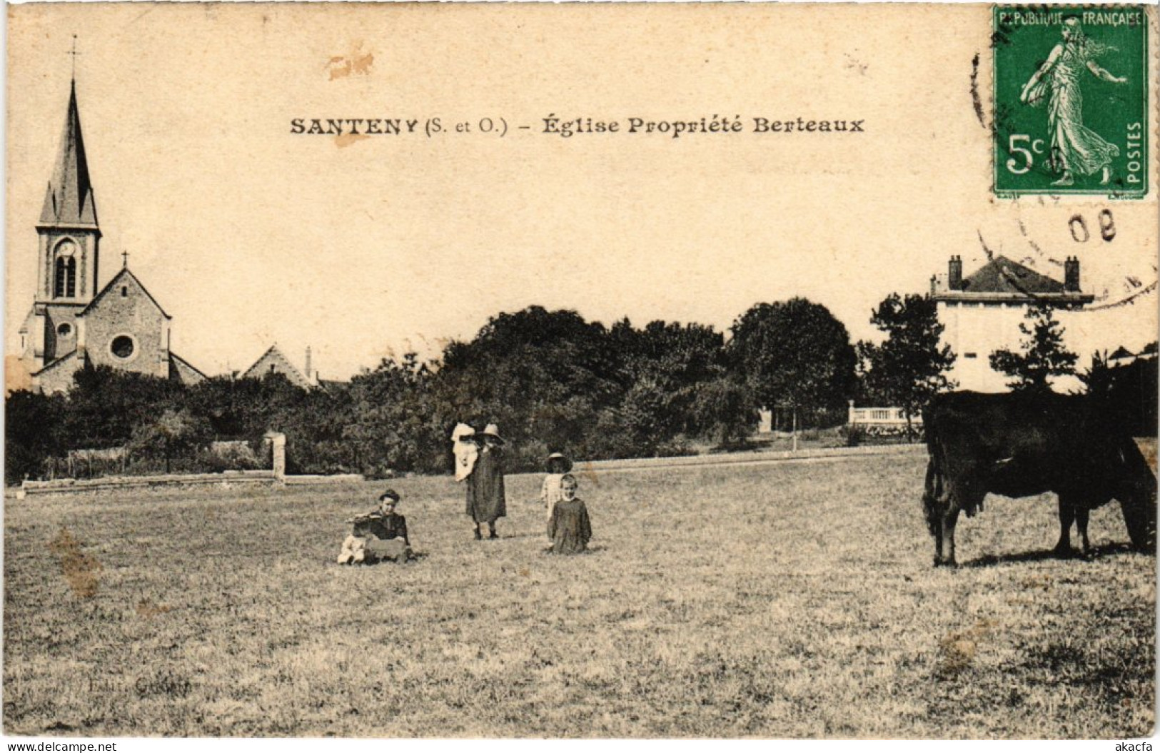 CPA Santeny Eglise Propriete Berteaux FRANCE (1339666) - Santeny